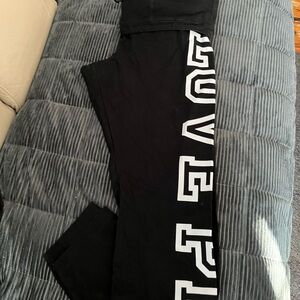 PINK Y2K fold over yoga pants